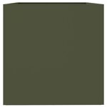 vidaXL Jardinière vert olive 62x47x46 cm acier laminé à froid