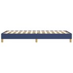 vidaXL Cadre de lit sans matelas bleu 100x200 cm tissu
