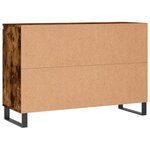 vidaXL Buffet chêne fumé 104x35x70 cm bois d'ingénierie