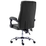 Chaise fauteuil siège de bureau informatique étude de massage similicuir noir 02_0024020