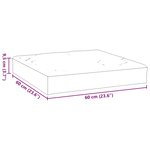 vidaXL Coussin de palette bleu marine 60x60x9 5 cm tissu oxford