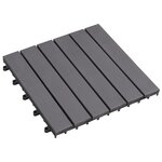 vidaXL Carreaux de terrasse 20Pièces Délavage gris 30x30 cm Acacia solide