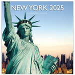Grand Calendrier Mural 29x29 Cm - 2025 - New York - Draeger paris
