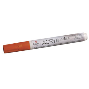 Crayon - feutre acrylique orange Pointe ronde 2 - 4mm avec soupape