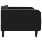 vidaXL Lit de repos noir 90x190 cm velours