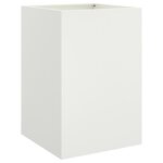 vidaXL Jardinière blanc 52x48x75 cm acier laminé à froid
