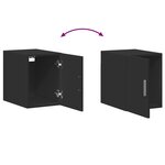 vidaXL Armoire de rangement mince noir 30x42 5x225cm bois d'ingénierie