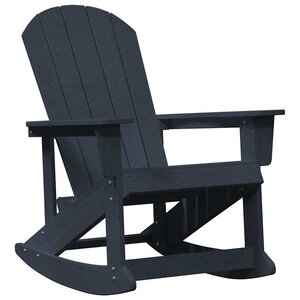 vidaXL Chaise Adirondack à bascule Bleu marine 73.5 x 92 x 90 cm HDPE