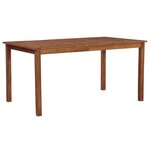 vidaXL Table de jardin 150x90x74 cm Bois d'acacia massif