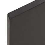 vidaXL Étagère murale marron foncé 100x60x2cm bois chêne massif traité