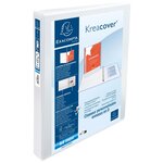 Classeur Pp Personnalisable Kreacover - 4 Anneaux En D 25mm - A4 Maxi - Blanc - X 10 - Exacompta