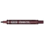 Marqueur permanent N50 pointe ogive 2 mm Marron x 6 PENTEL