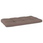 vidaXL Canapé palette 2 places et coussins Pin imprégné de marron miel