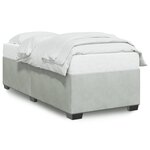 vidaXL Cadre de lit Gris clair 80x200 cm Velours