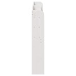 vidaXL Tête de lit avec étagères blanc 120 cm bois massif de pin