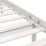vidaXL Cadre de lit Blanc Bois de pin massif 90x200 cm
