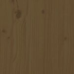 vidaXL Tête de lit murale Marron miel 127 5x3x80 cm Bois massif de pin
