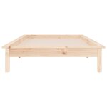 vidaXL Cadre de lit à LED 100x200 cm bois massif