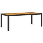 vidaXL Ensemble à manger d'extérieur 9Pièces coussins résine tressée noir