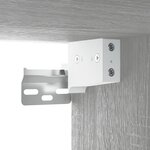 vidaXL Armoire murale Sonoma gris 80x35x36 5 cm Bois d'ingénierie
