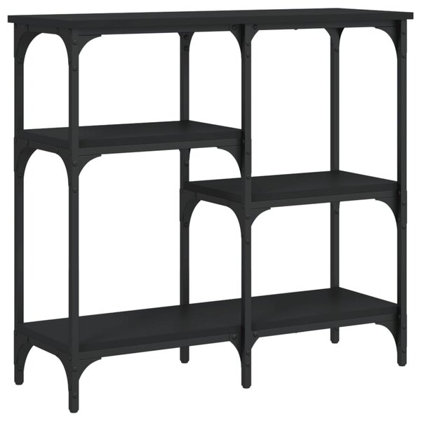 vidaXL Table console noir 80x29x75 cm bois d'ingénierie