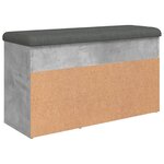 vidaXL Banc à chaussures gris béton 82x32x45 5 cm bois d'ingénierie