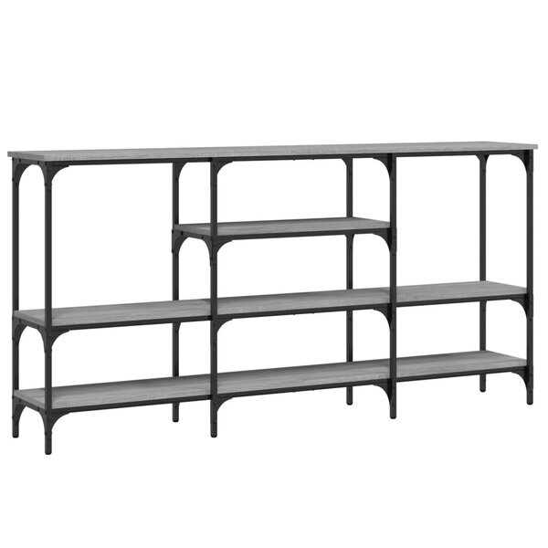 vidaXL Table console sonoma gris 160x29x80 cm bois d'ingénierie
