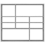 vidaXL Étagère murale Sonoma gris 90x16x78 cm Bois ingénierie