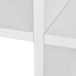 vidaXL Bibliothèque/étagère 142 cm Blanc