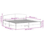 vidaXL Cadre de lit sans matelas 200x200 cm bois massif de pin