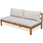 Salon de jardin en bois d'Acacia avec coussins - MANDI - 5 personnes