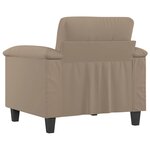 vidaXL Chaise de canapé Taupe 60 cm Tissu microfibre