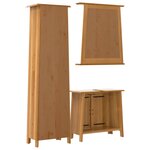 vidaXL Ensemble de meubles de salle de bain 3 Pièces bois de pin massif