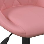 vidaXL Chaise de salle à manger Rose Velours
