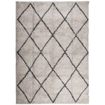 vidaXL Tapis shaggy à poils longs moderne beige anthracite 200x280 cm