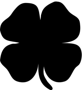 Tableau à Craie SILHOUETTE 29 x 32 cm Forme Trefle SECURIT