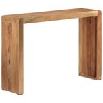 vidaXL Table console 110x30x76 cm bois massif d'acacia