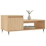 vidaXL Table basse Chêne sonoma 100x50x45 cm Bois d'ingénierie