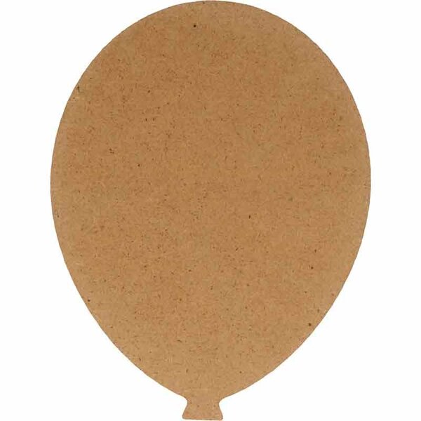 Silhouette Ballon - 11 5X15 Cm - Mdf - Silhwood