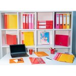 Chemise À Élastiques 3 Rabats Maxi Capacity Carte Lustrée Pelliculée 425gm2 Iderama A4 - Jaune - X 25 - Exacompta