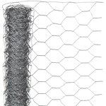 Nature Grillage métallique hexagonal 0 5 x 10 m 25 mm Acier galvanisé