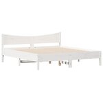 vidaXL Cadre de lit sans matelas blanc 180x200 cm bois massif de pin
