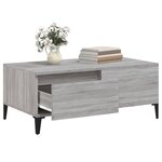 vidaXL Table basse Sonoma gris 90x50x36 5 cm Bois d'ingénierie
