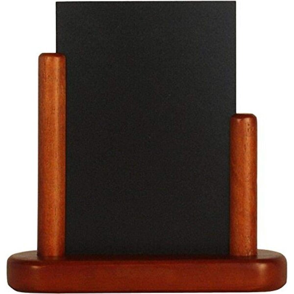 Ardoise de table ELEGANT 16 x 17 cm Acajou SECURIT
