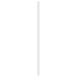 vidaXL Tête de lit métal blanc 120 cm