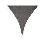 Perel Voile d'ombrage  perméable  respirant  5 x 5 m  180 g/m²  PEHD  carré  gris foncé