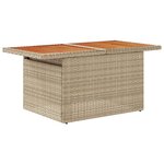 Set de 6 Canapés de Jardin avec Coussins Beige en Poly Rattan