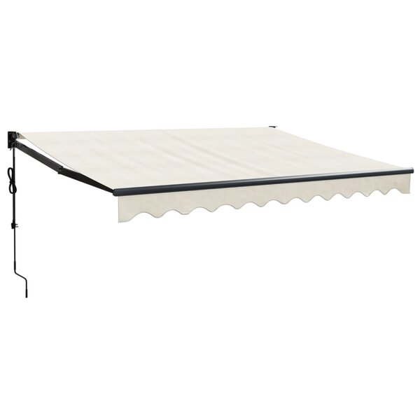 vidaXL Auvent rétractable automatique crème 3x2 5 m