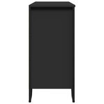 vidaXL Buffet noir 101x35 5x74 5 cm bois d'ingénierie