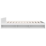 vidaXL Cadre de lit avec tiroirs blanc 140x190cm bois d'ingénierie